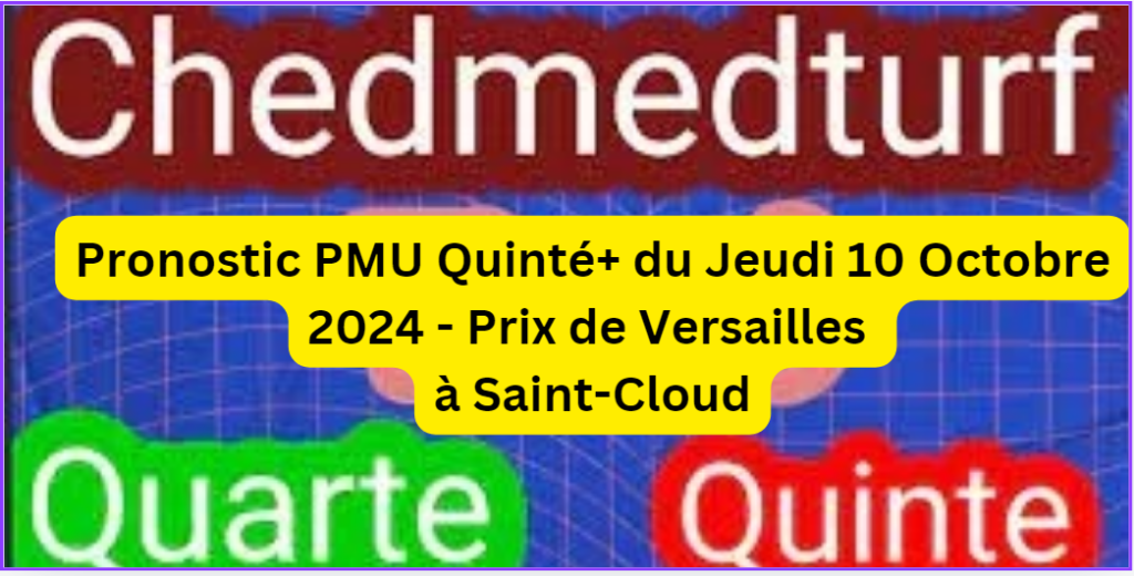 Analyse détaillée des chevaux participants et des statistiques de performance pour le Quinté+ du Jeudi 10 Octobre 2024 à Saint-Cloud, avec un focus sur les meilleures chances et les surprises potentielles.