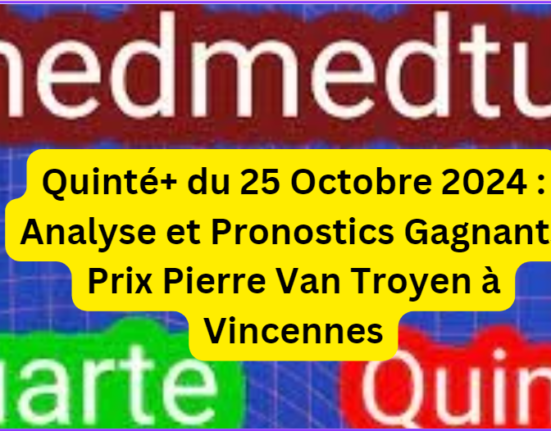 Pronostic PMU Quinté+ du Vendredi 25 Octobre 2024 - Découvrez notre analyse complète pour les courses hippiques du vendredi 25 octobre 2024. Suivez nos conseils de paris et maximisez vos chances de succès.