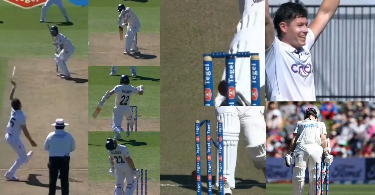 Kane Williamsons bizarre dismissal while deflecting the ball on Day 1 of the 3rd Test.webp