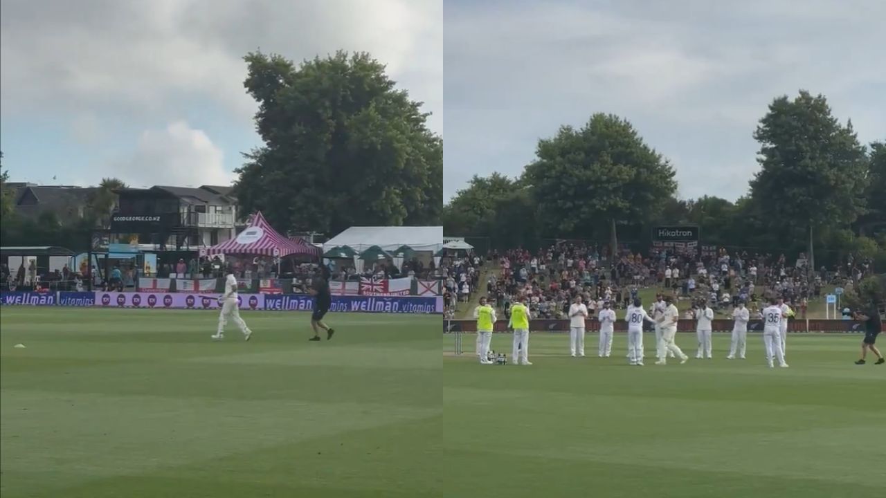 Tim Southee guard of honour in final Test innings